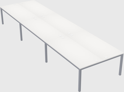 Shared rectangular desk