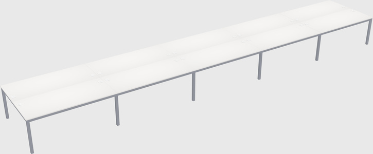 Shared rectangular desk
