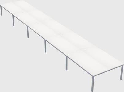 Shared rectangular desk