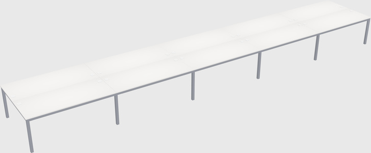 Shared rectangular desk