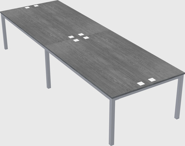 Shared rectangular desk