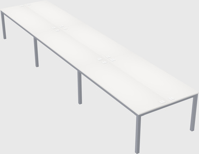 Shared rectangular desk