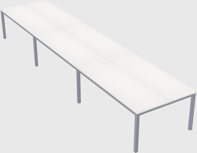 Shared rectangular desk