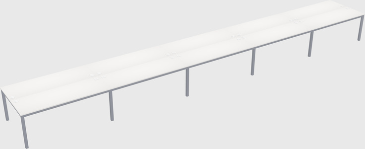 Shared rectangular desk