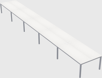 Shared rectangular desk