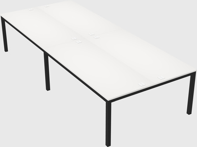 Shared rectangular desk