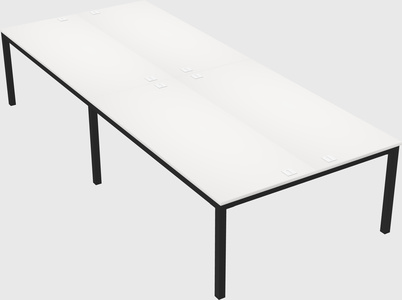 Shared rectangular desk