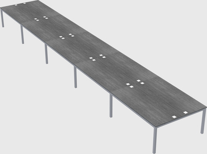 Shared rectangular desk