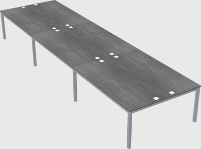 Shared rectangular desk