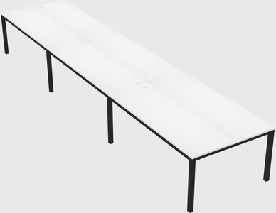 Shared rectangular desk