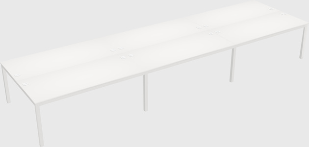 Shared rectangular desk
