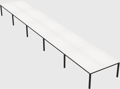 Shared rectangular desk