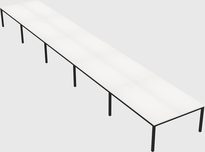 Shared rectangular desk