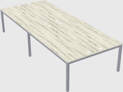 Shared rectangular desk