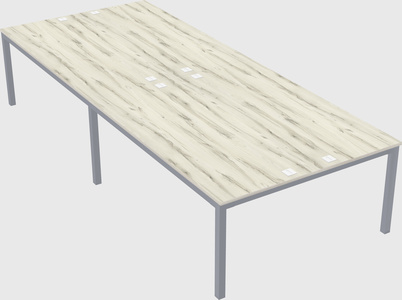 Shared rectangular desk