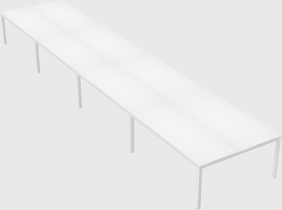 Shared rectangular desk