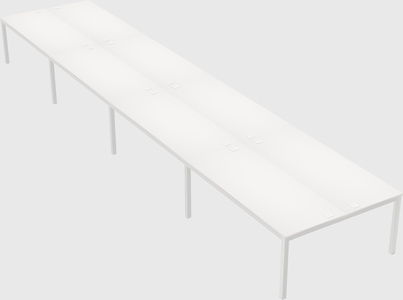 Shared rectangular desk