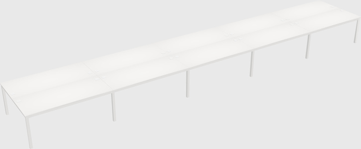 Shared rectangular desk