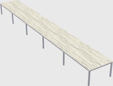 Shared rectangular desk