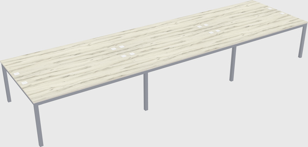 Shared rectangular desk