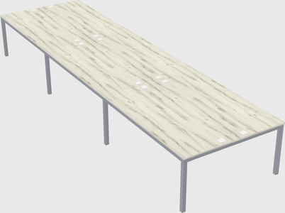 Shared rectangular desk