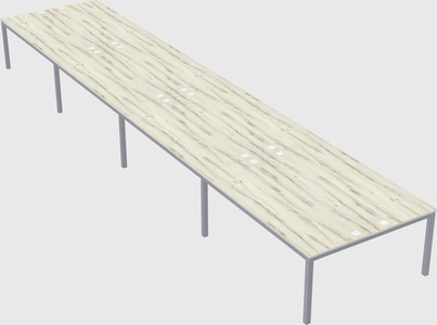 Shared rectangular desk