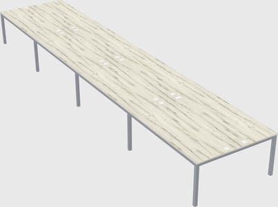Shared rectangular desk