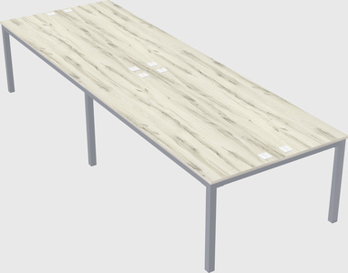 Shared rectangular desk
