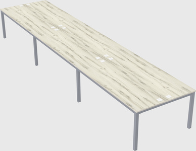 Shared rectangular desk