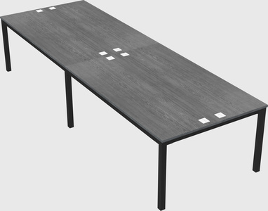 Shared rectangular desk