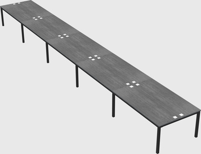 Shared rectangular desk