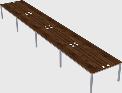 Shared rectangular desk