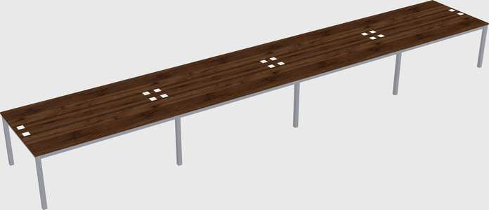 Shared rectangular desk