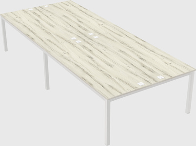 Shared rectangular desk