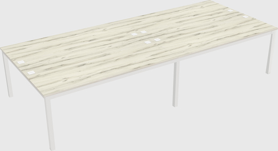 Shared rectangular desk