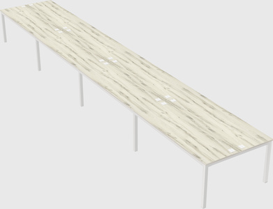 Shared rectangular desk