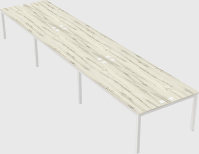 Shared rectangular desk