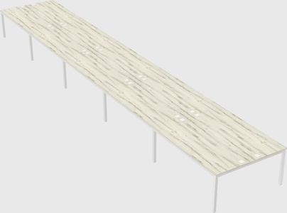 Shared rectangular desk