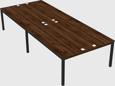 Shared rectangular desk