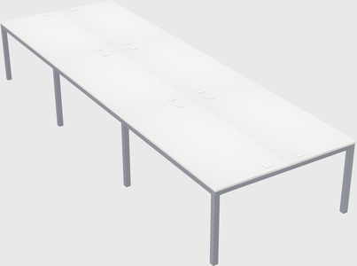 Shared rectangular desk
