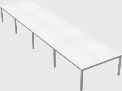 Shared rectangular desk