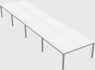 Shared rectangular desk