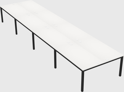 Shared rectangular desk