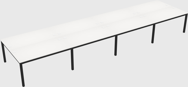 Shared rectangular desk
