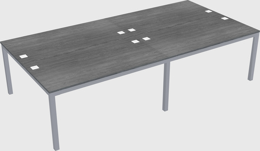 Shared rectangular desk