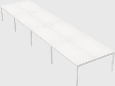 Shared rectangular desk