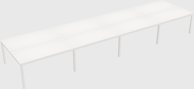 Shared rectangular desk