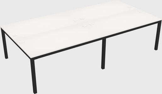Shared rectangular desk