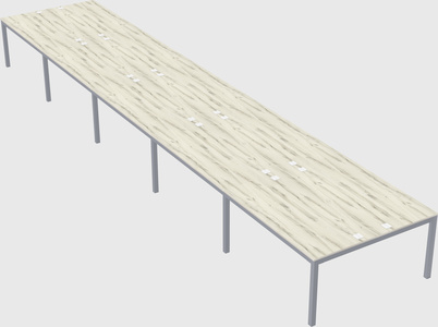 Shared rectangular desk