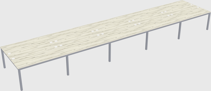 Shared rectangular desk